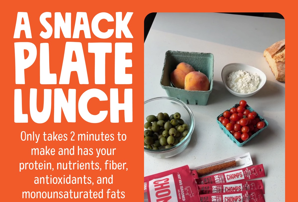 a snack plate lunch Only takes 2 minutes to make and has your protein, nutrients, fiber, antioxidants, and monounsaturated fats