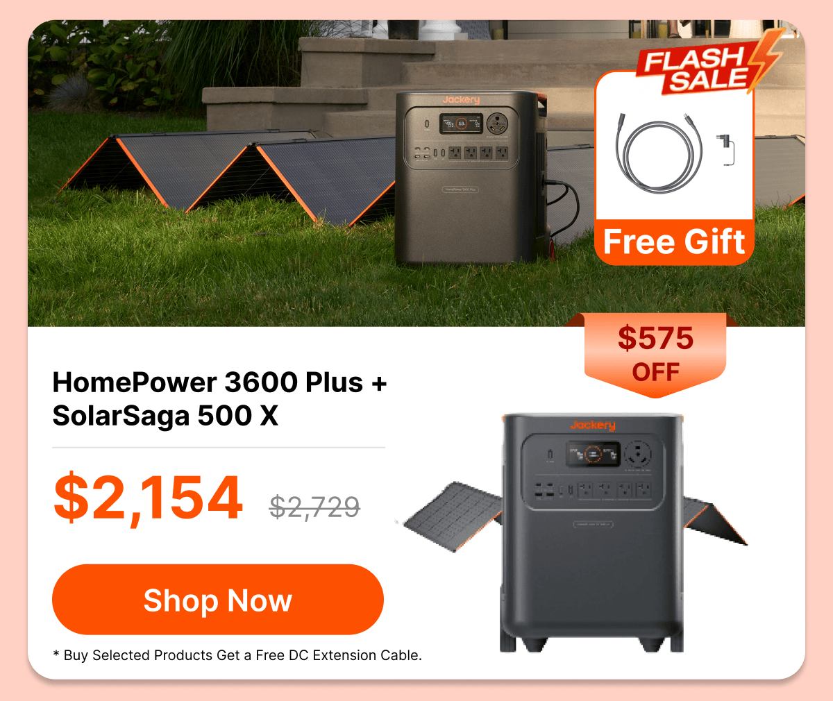  HomePower 3600 Plus +SolarSaga 500 X 