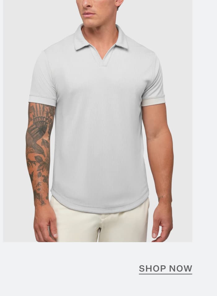 SoHo Ribbed Polo - Vapor