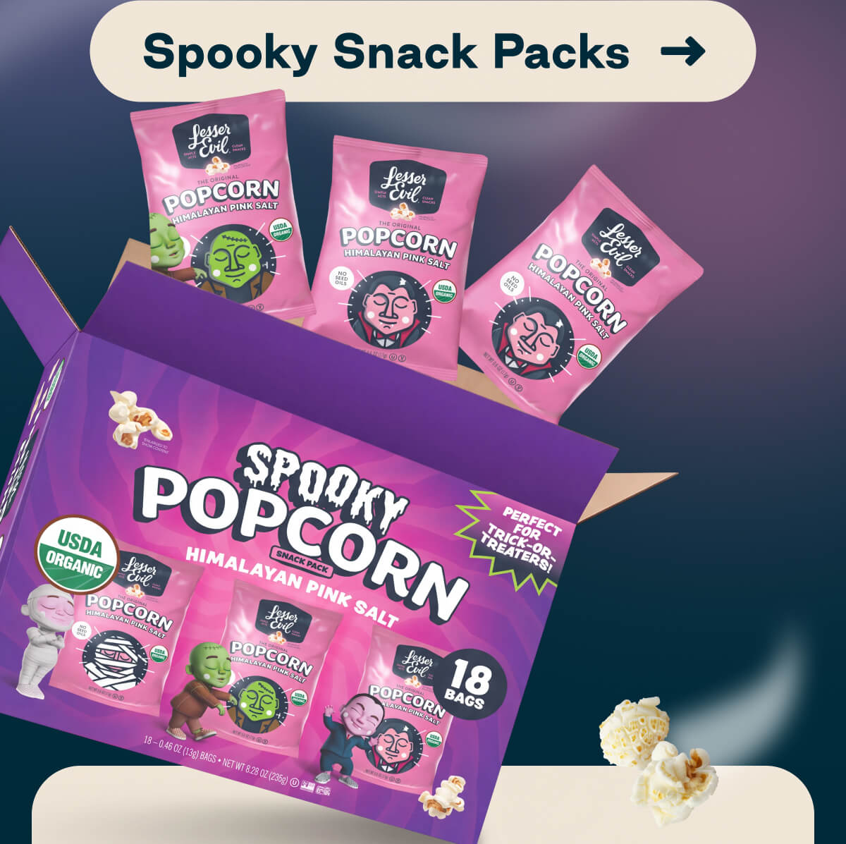 Button: Spooky Snack Packs 