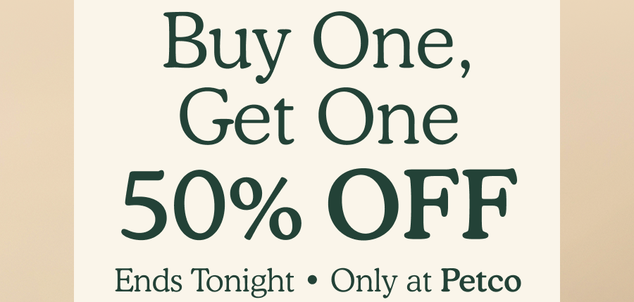 Buy One, Get One 50% Off