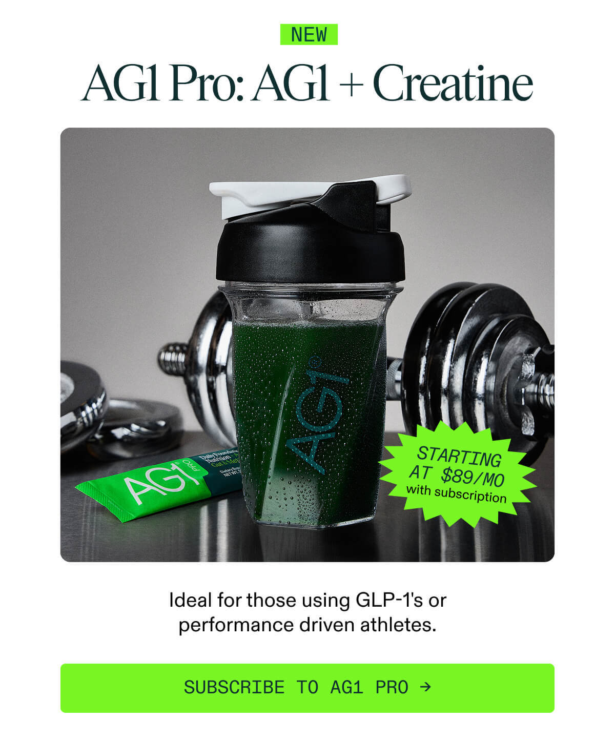 AG1 Pro: AG1 Next Gen + Creatine