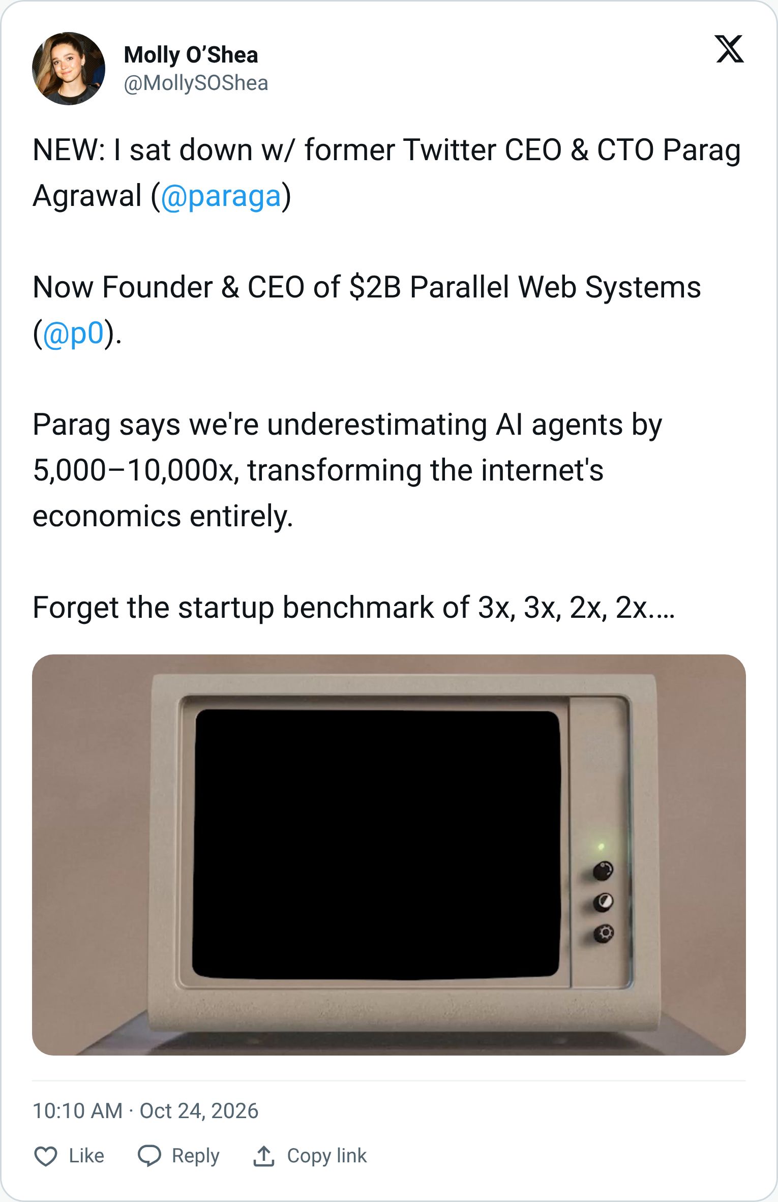 Tweet screenshot