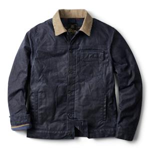 Flannel-Lined Waxed Trucker Jacket