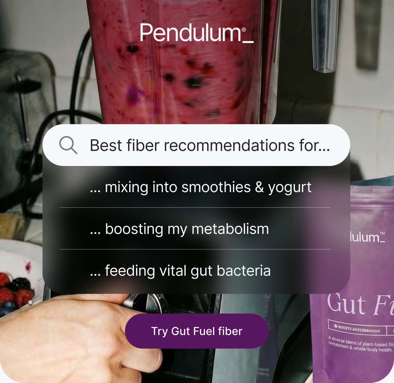 Best fiber recommendations for... mixing into smoothies & yogurt. Try Gut Fuel fiber