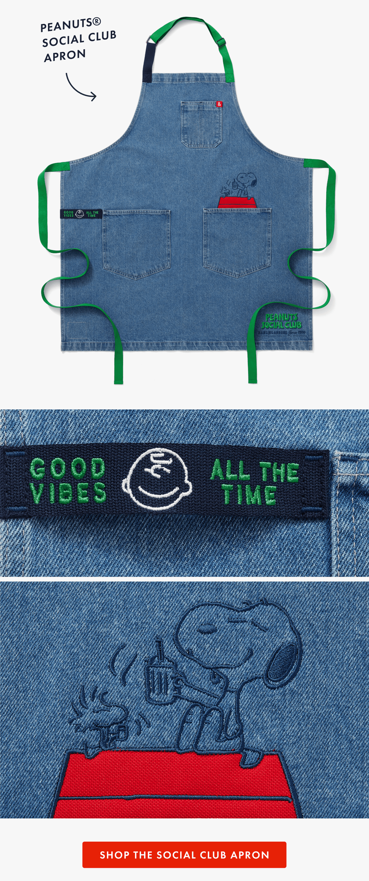peanuts&reg; SOCIAL CLUB  apron 