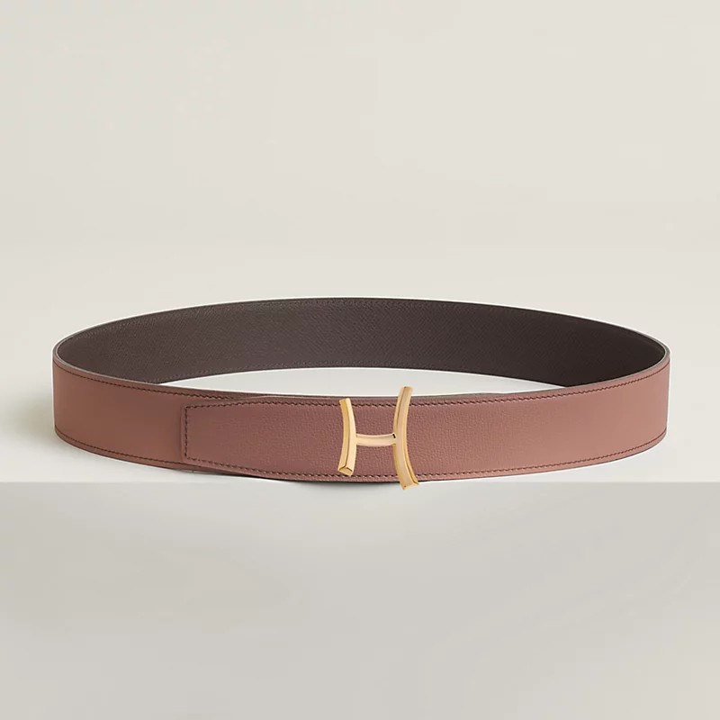 Image of the Script belt buckle & Reversible leather strap 38 mm