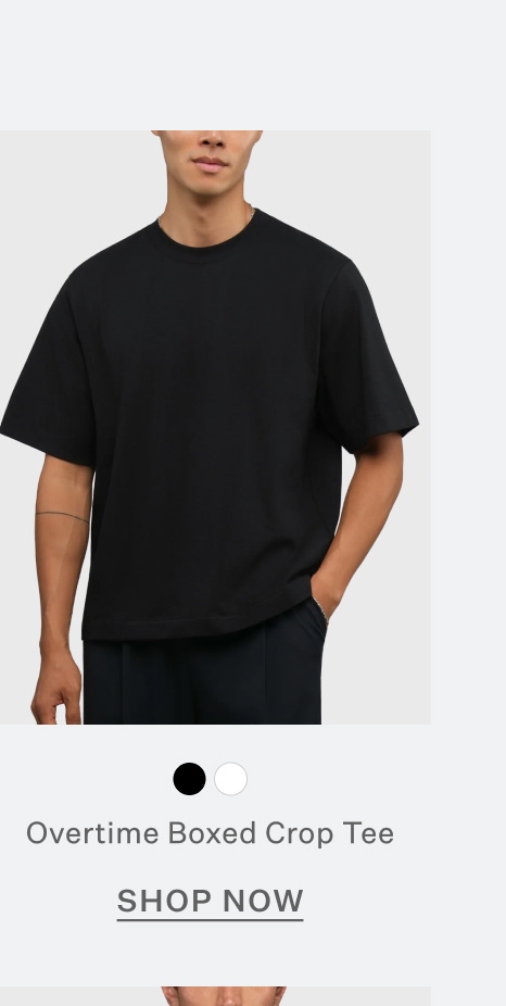 Overtime Boxed Crop Tee
