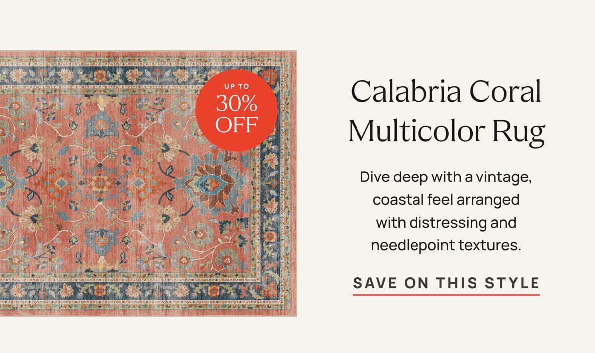 Calabria Coral Multicolor Rug | Save On This Style 