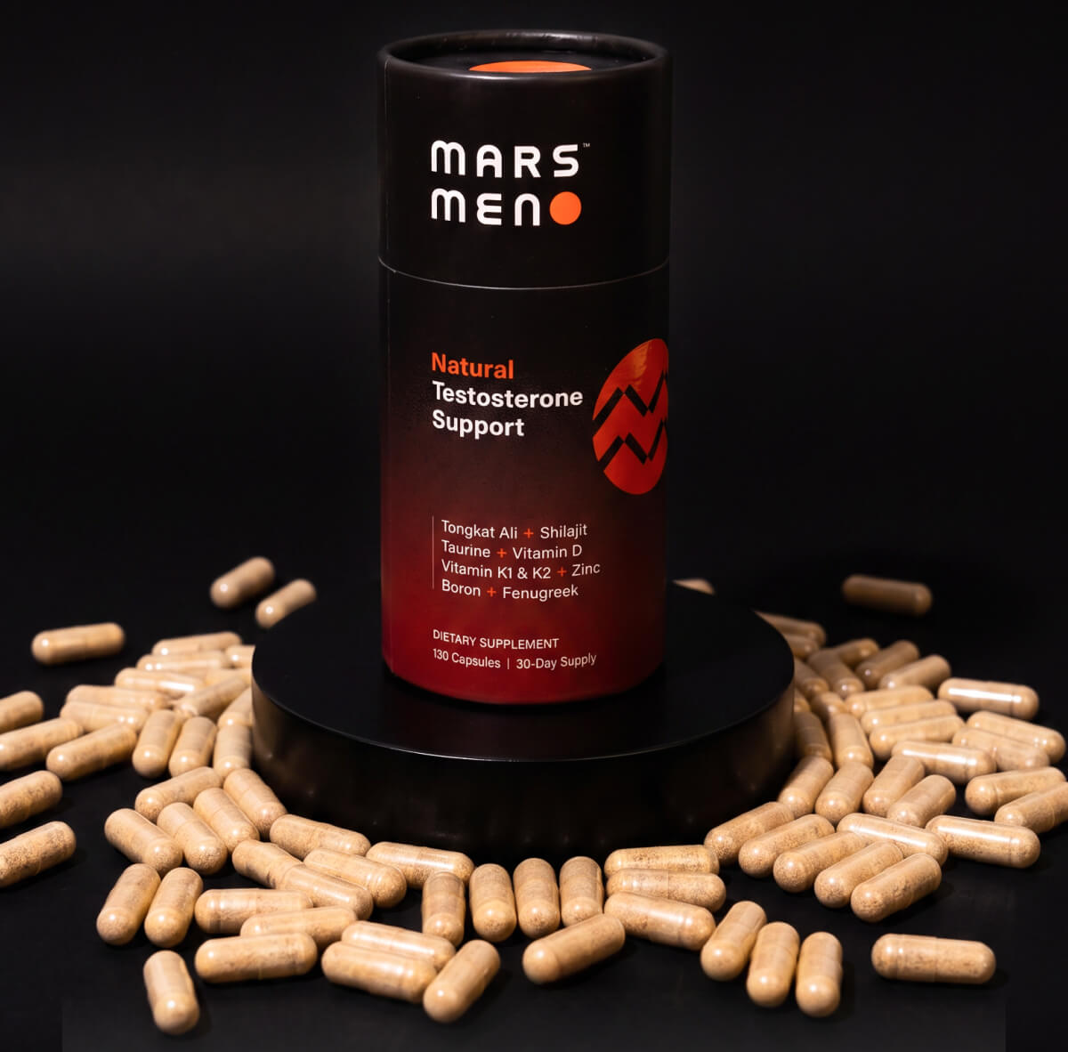 For men who still expect something from themselves: Mars Men packs 8 ingredients at full research backed doses into one 5-capsule daily dose.