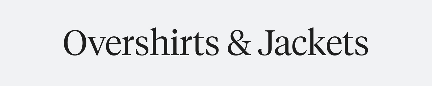 Overshirts & Jackets