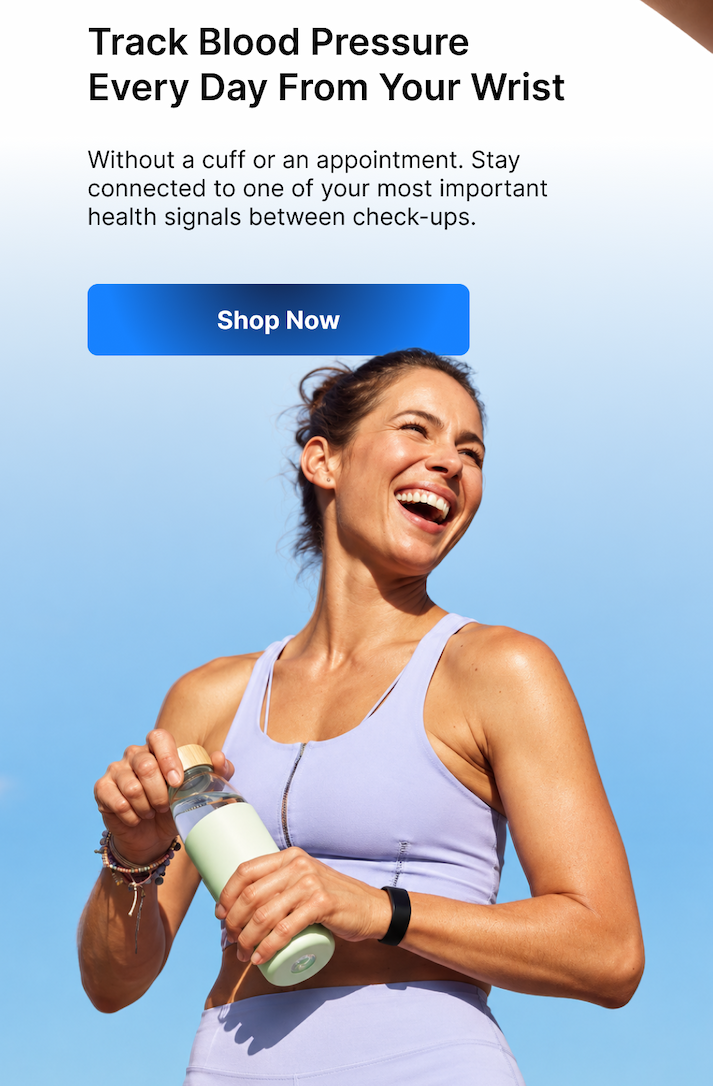 Stay connected to your blood pressure every day, right from your wrist, with no cuff and no appointment needed.
