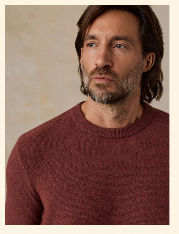 Jackson Crew Sweater - Sunset Red Heather
