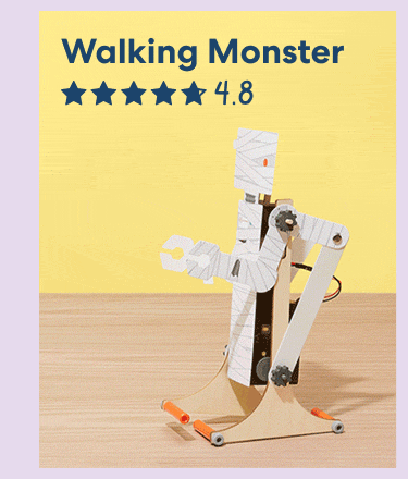 Walking Monster, rated 4.8 out of 5 stars. Build a walking monster and experiment with mechanical motion!