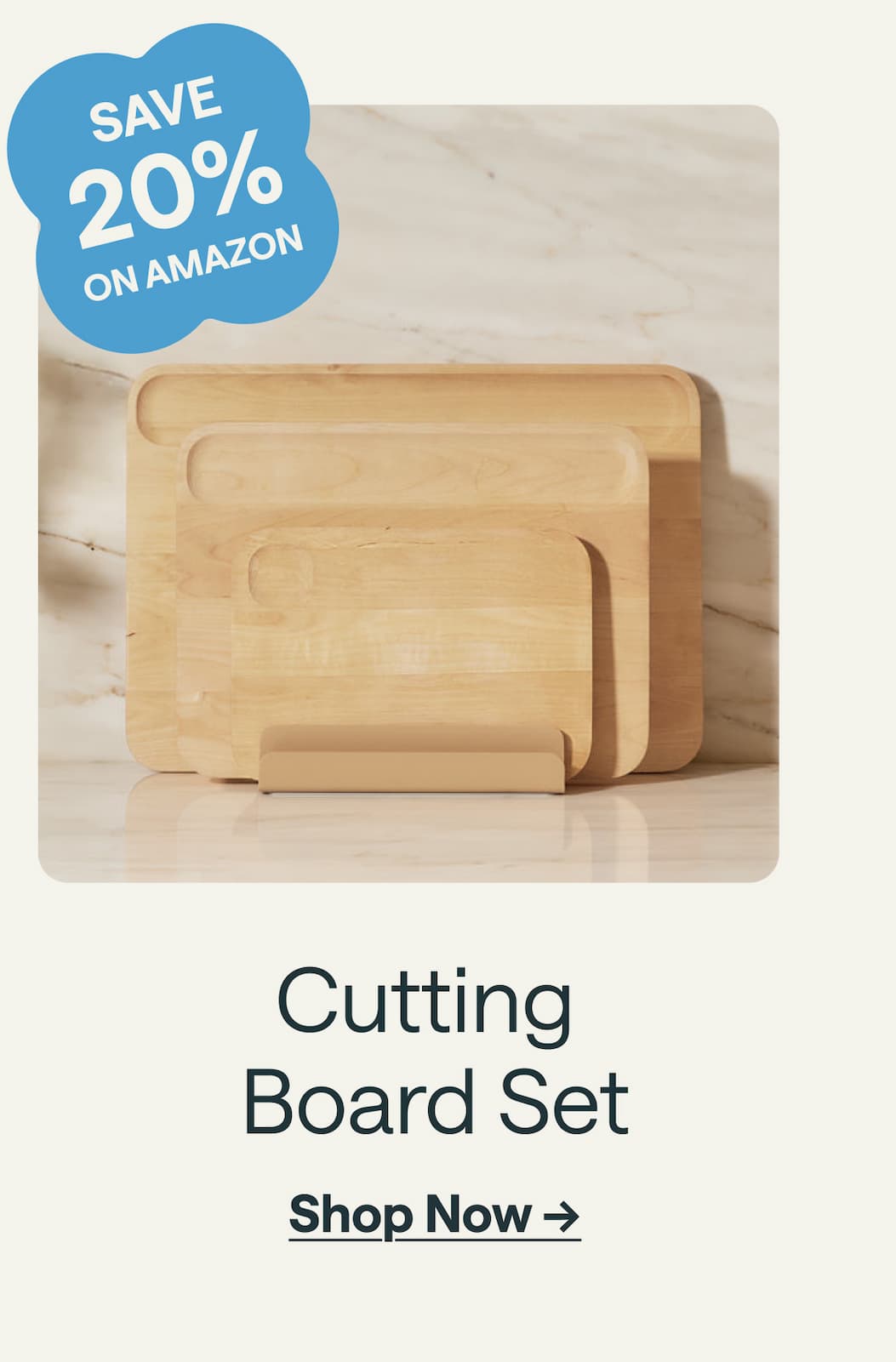 SAVE 20% ON AMAZON Cutting  Board Set Shop Now &rarr;