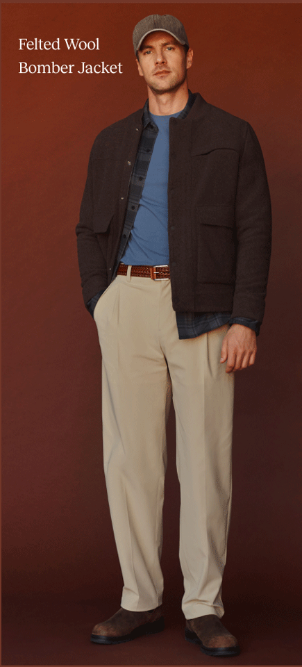 Felted Wool Bomber Jacket