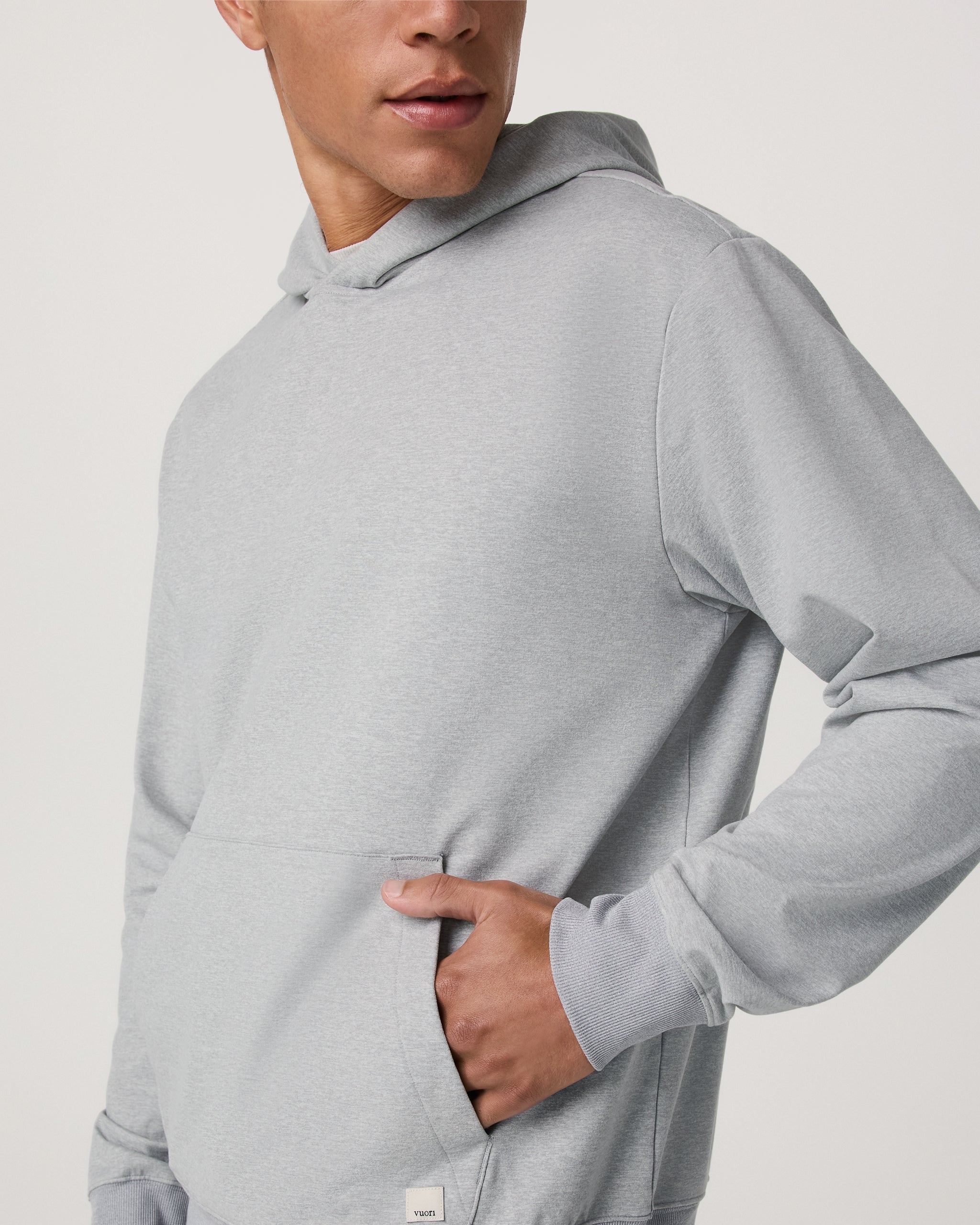 Image of Vuori Coronado Pullover Hoodie 2.0 | Light Heather Grey