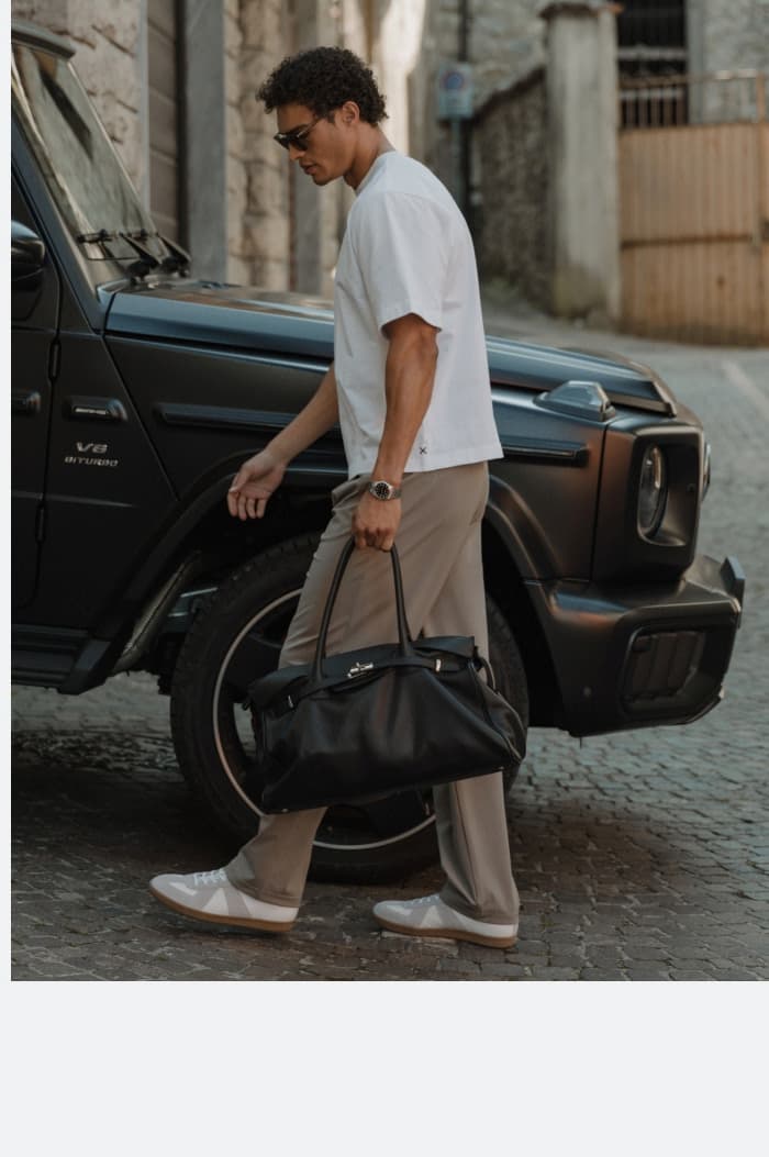 Foundation-Air Relaxed Pleated Trouser - Driftstone