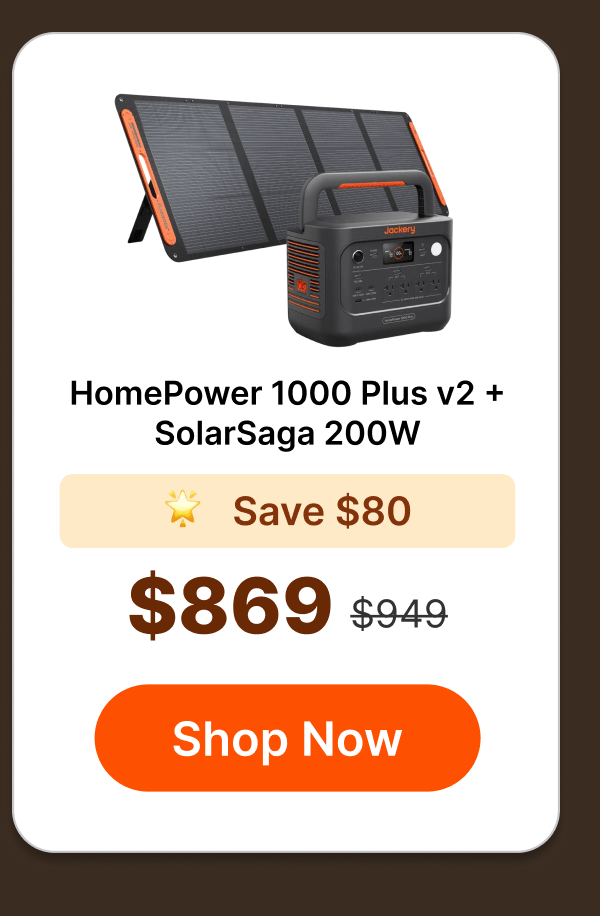 HomePower 1000 Plus v2 + SolarSaga 200W