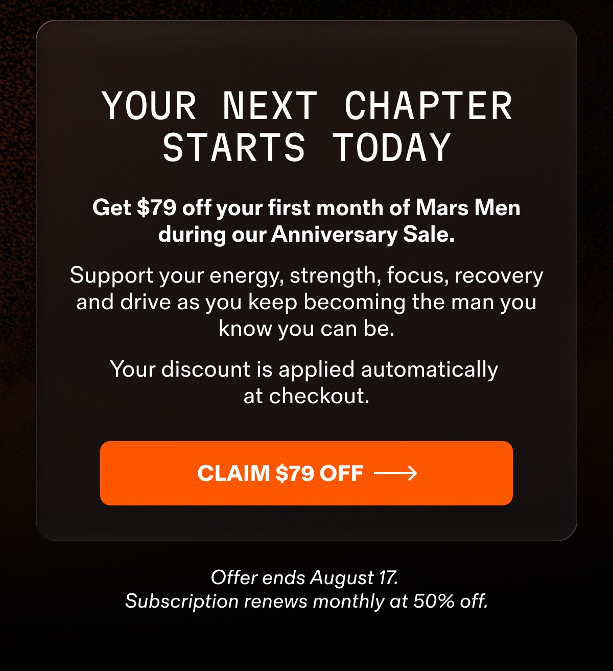 CLAIM $79 OFF