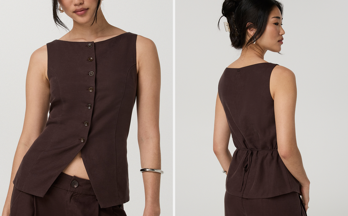 Trestles Twill Button Down Tank