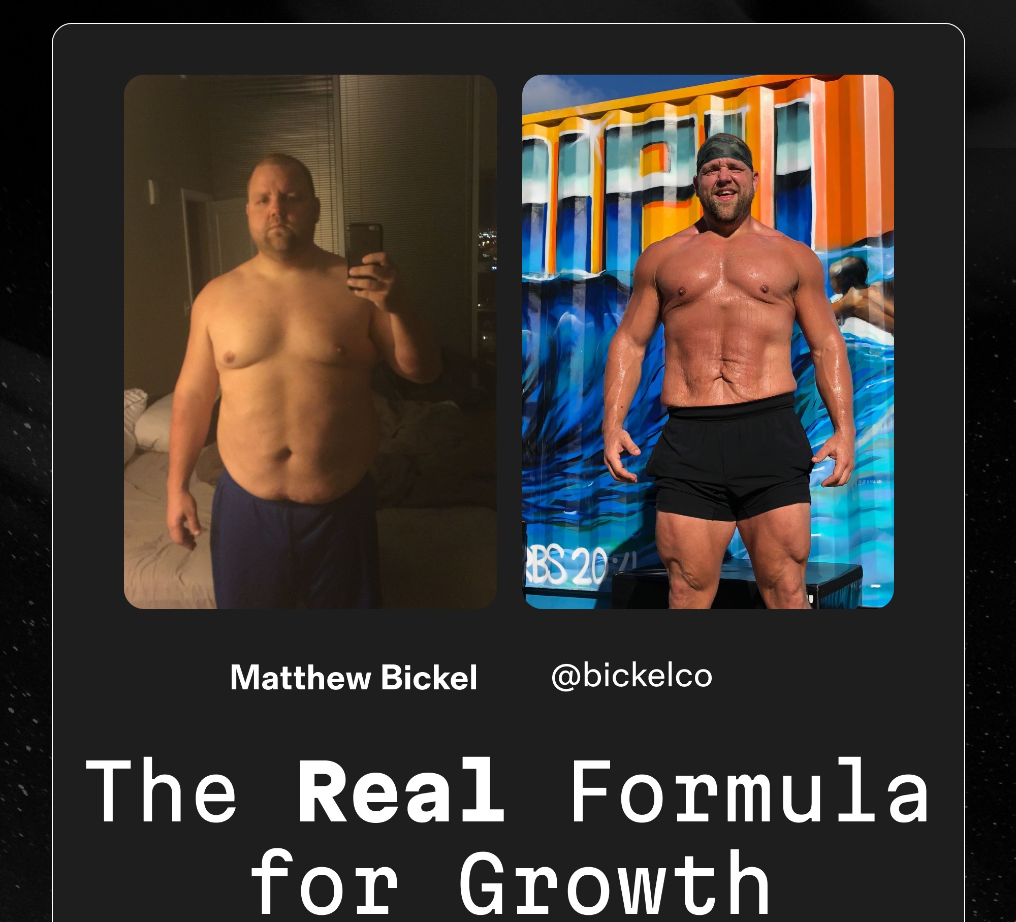 The Real Formula for Growth