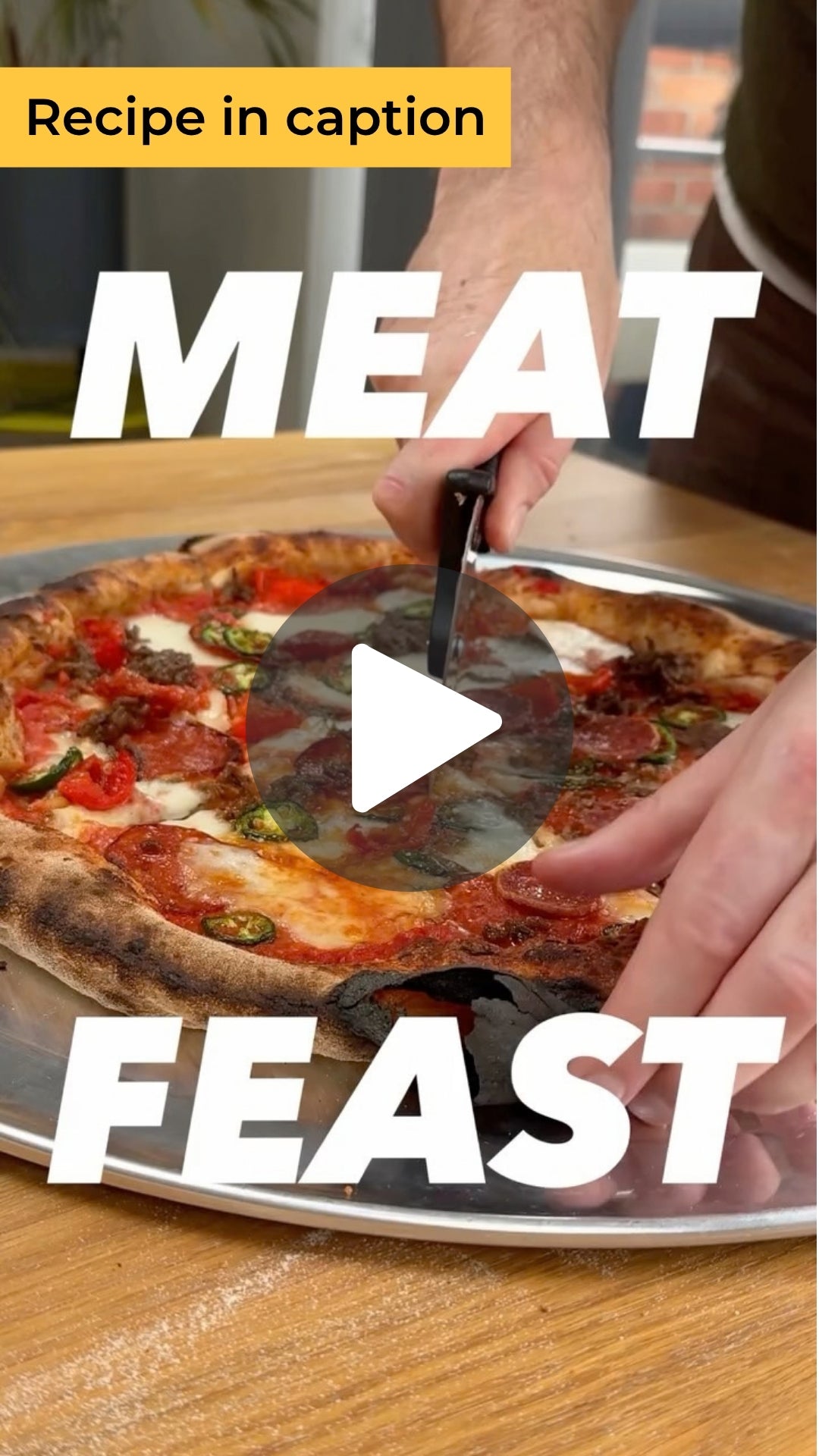 Meat feast pizza