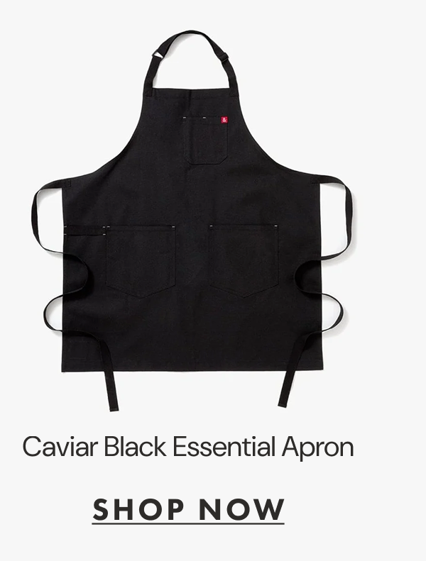 Caviar Black Essential Apron