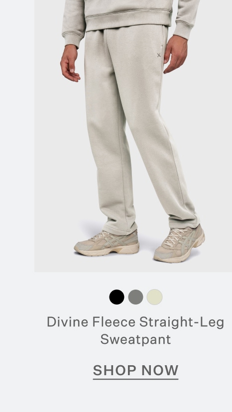 Divine Fleece Straight-Leg Sweatpant