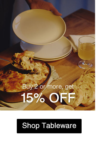 Shop 2+ 15% Off Select Tableware