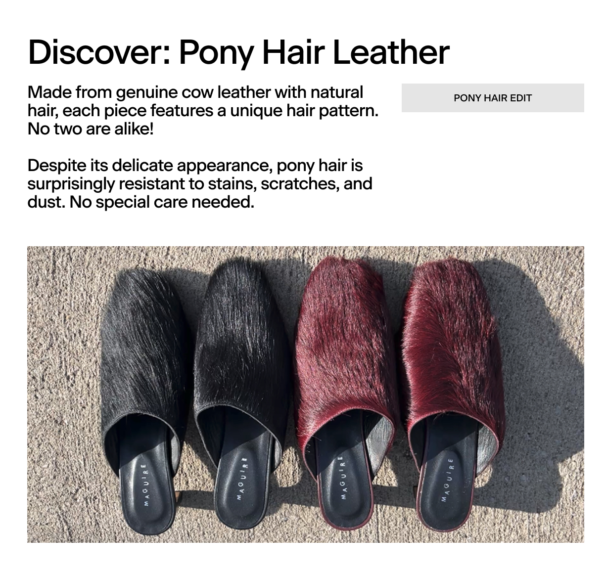 Pony Hair Collection
