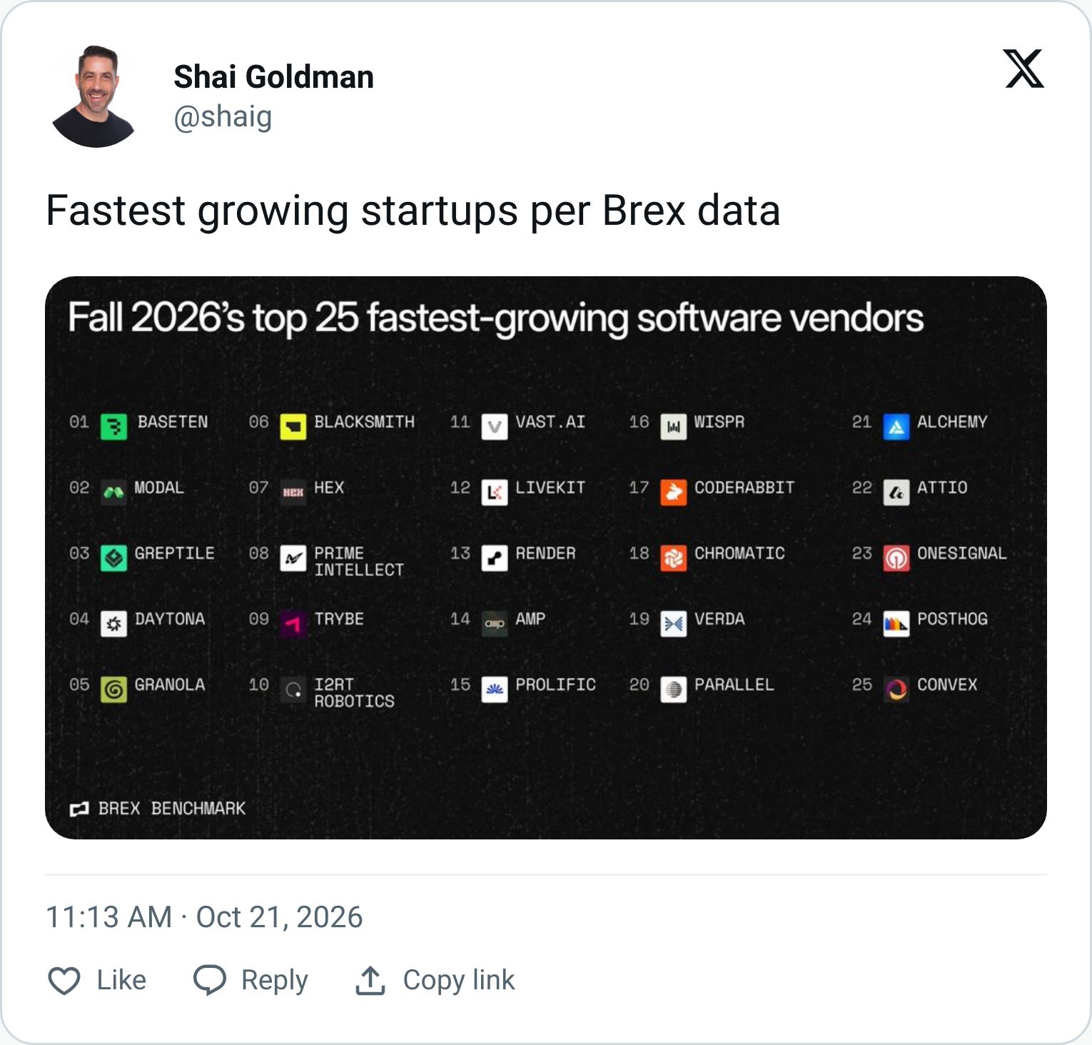 Tweet screenshot