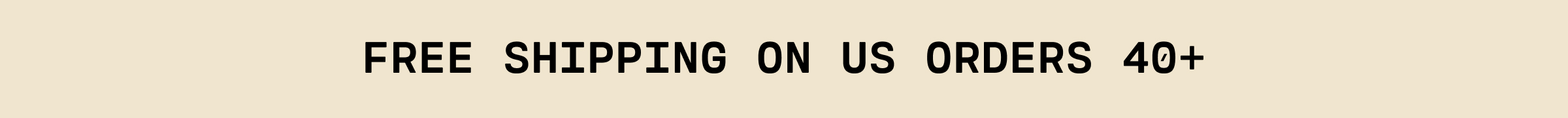 Free Shipping On US Orders $40+