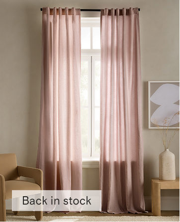 European Linen Curtain - Single Panel