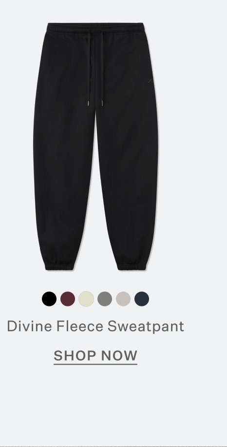 Divine Fleece Sweatpant in Black
