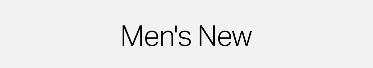 Men's New