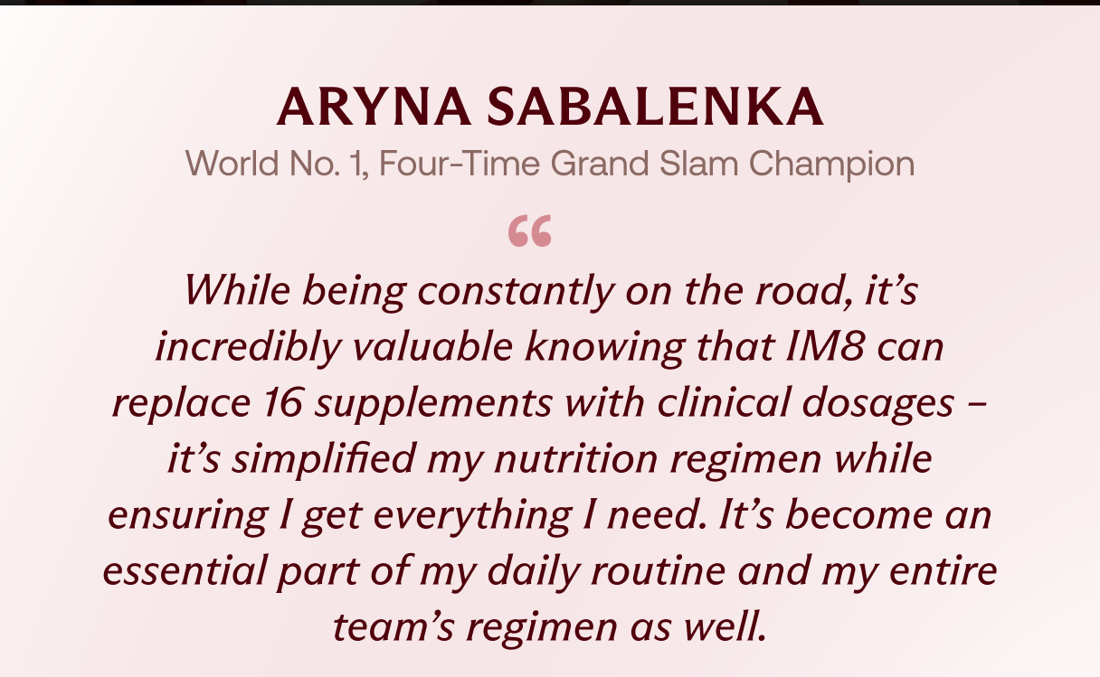 Aryna Sabalenka | World No. 1, Four-time Grand Slam Champion