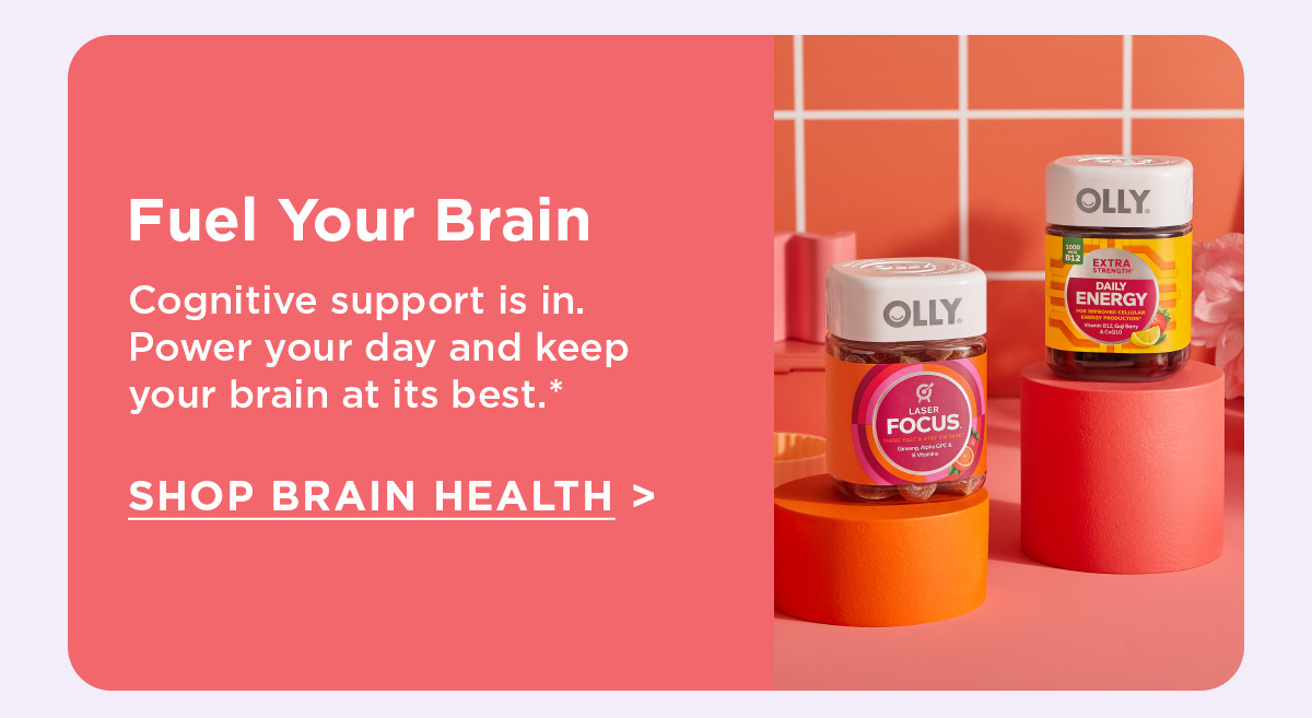 Fuel Your Brain | Cognitive support is in. Power your day and keep your brain at its best.* | Shop Brain Health >