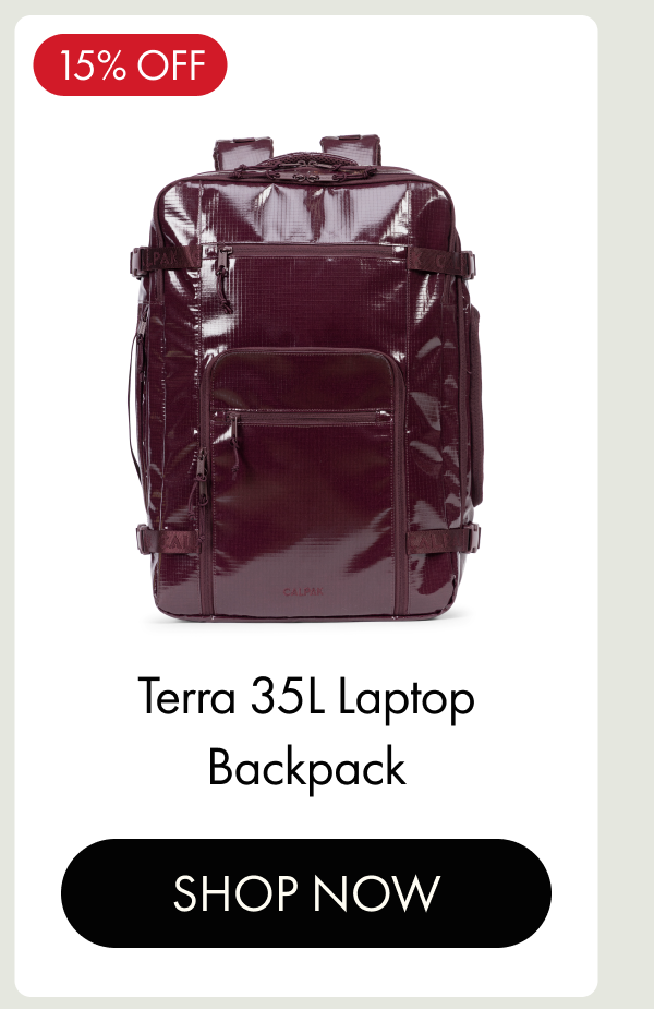 15% OFF | Terra 35L Laptop Backpack | SHOP NOW