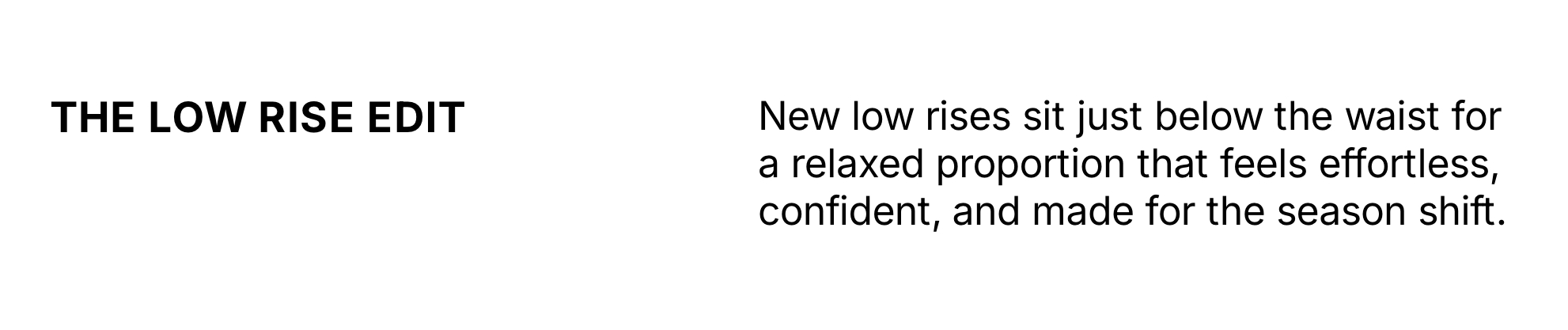 Shop Low Rise