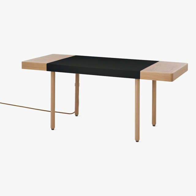 New Canaan Leatherwrap Sit-to-Stand Desk