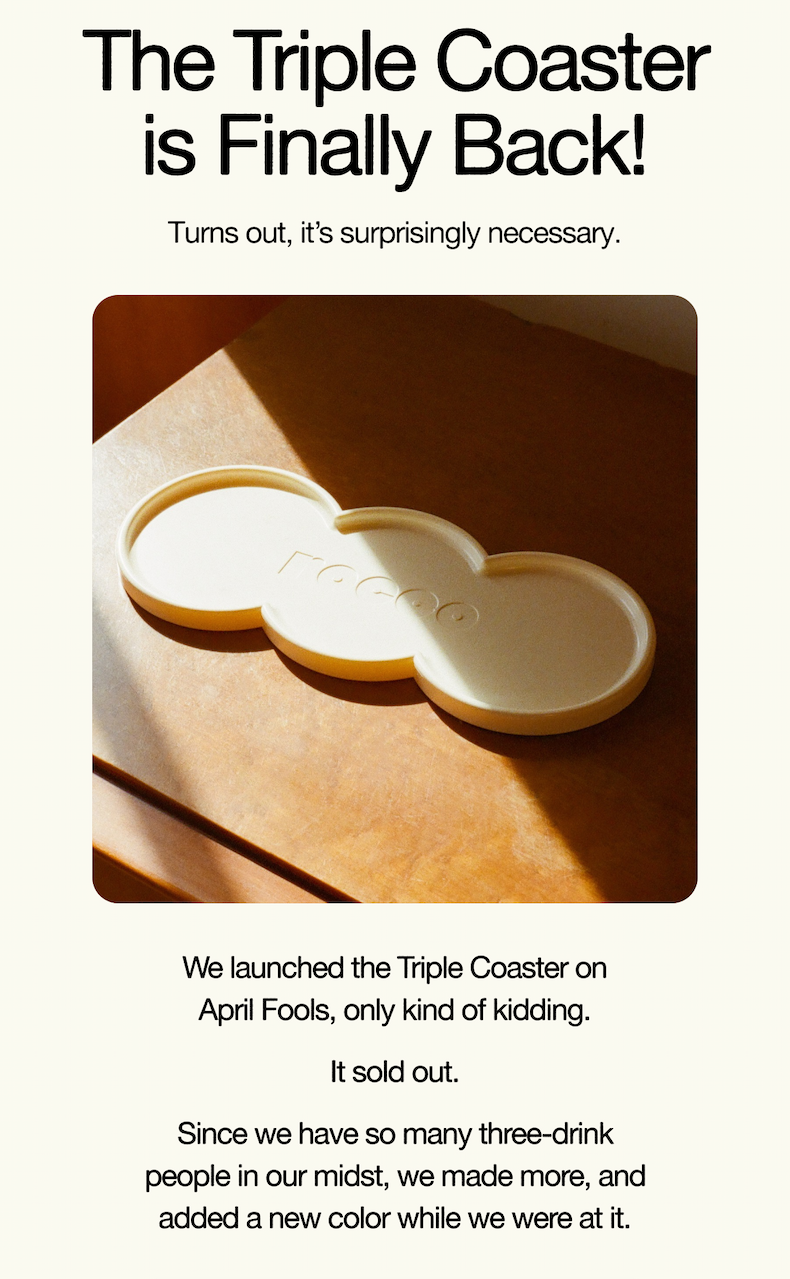 The Triple Coaster is Finally Back! Turns out, it's surprisingly necessary.