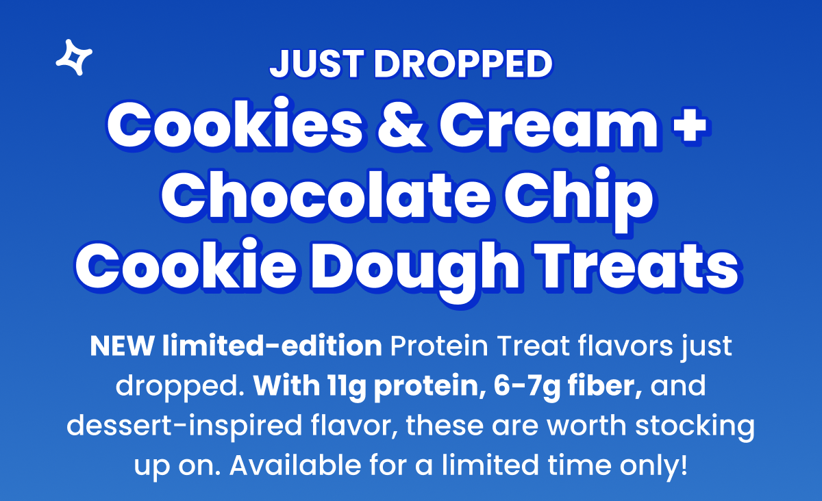 Cookies & Cream and Chocolate Chip Cookie Dough Treats