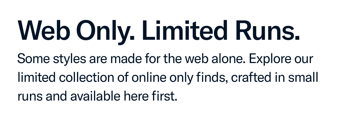 Some styles are made for the web alone.
