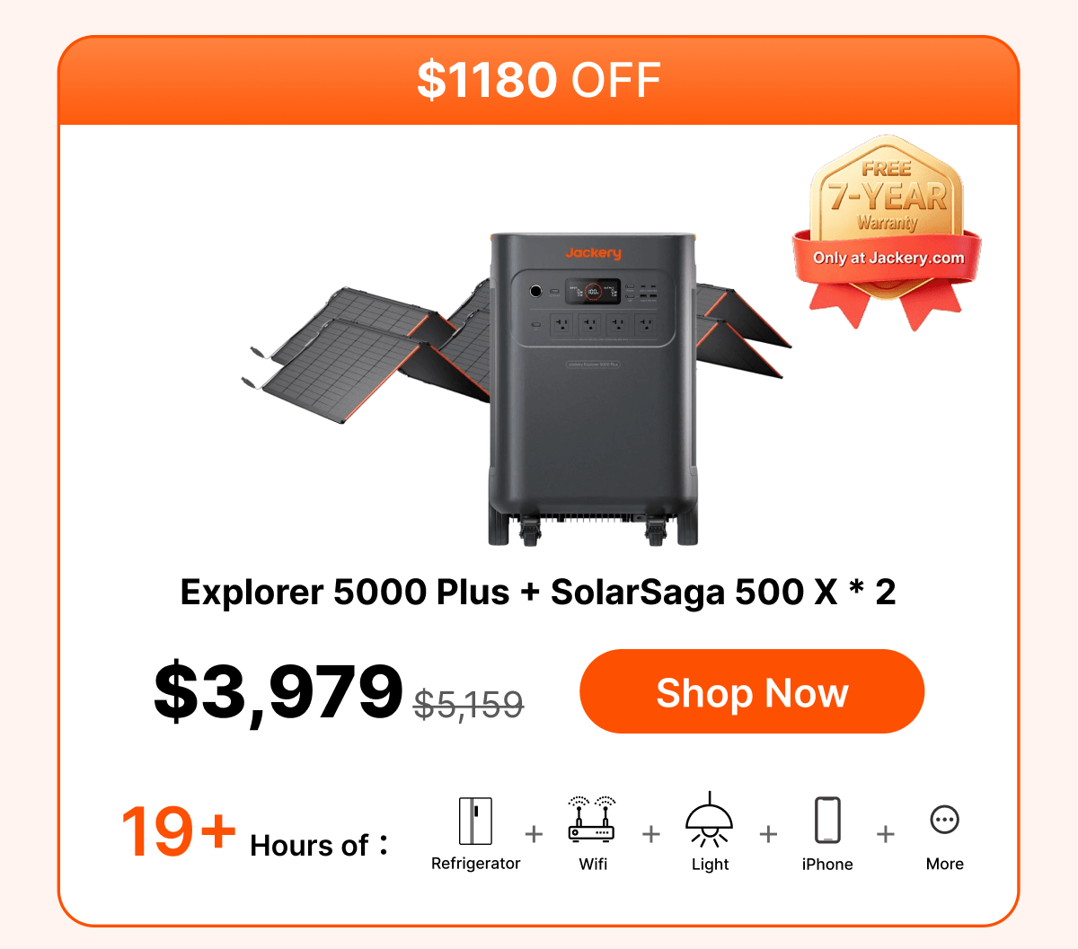 Explorer 5000 Plus + SolarSaga 500 X * 2