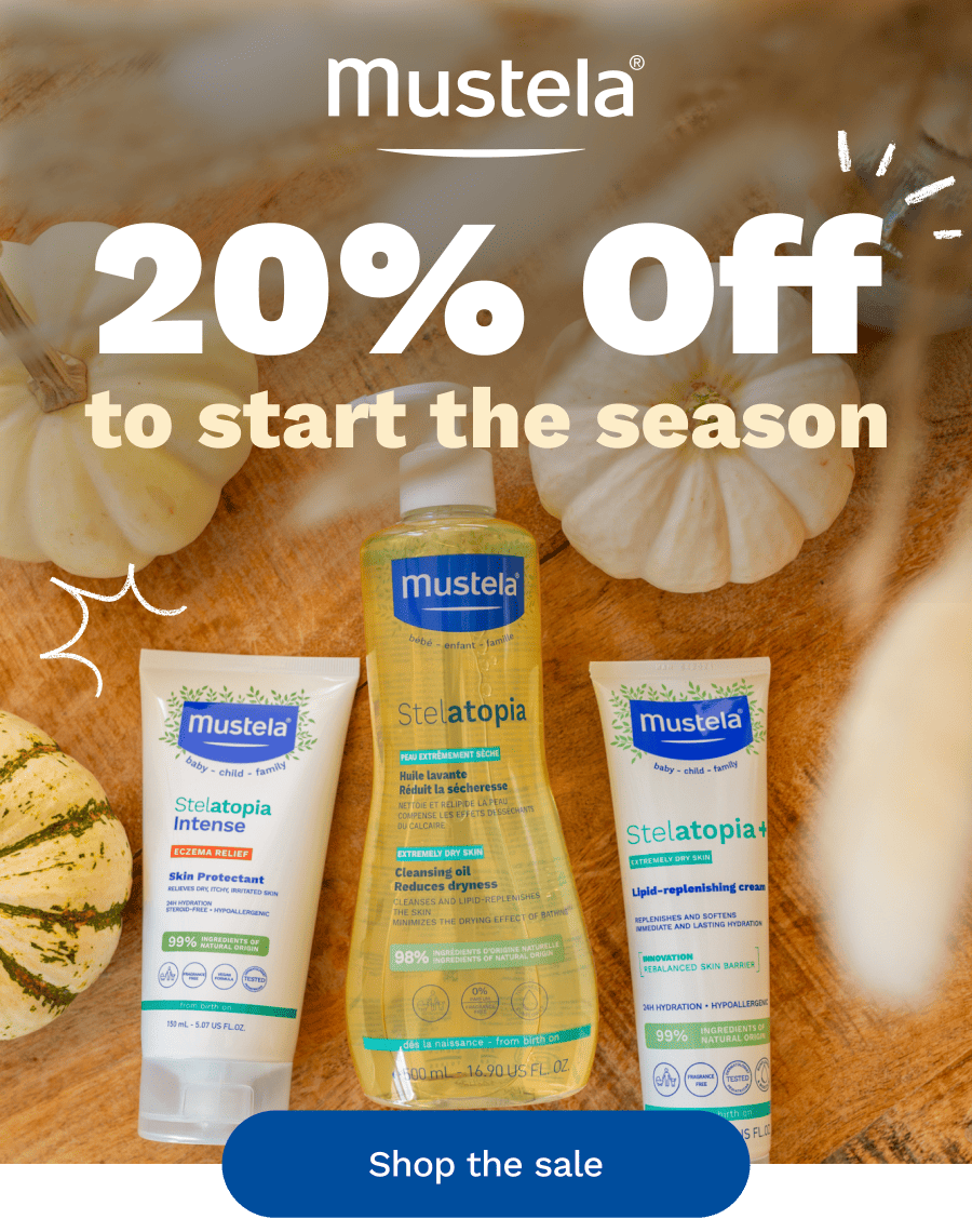 Mustela Logo | 20% off to start the season | Shop the sale