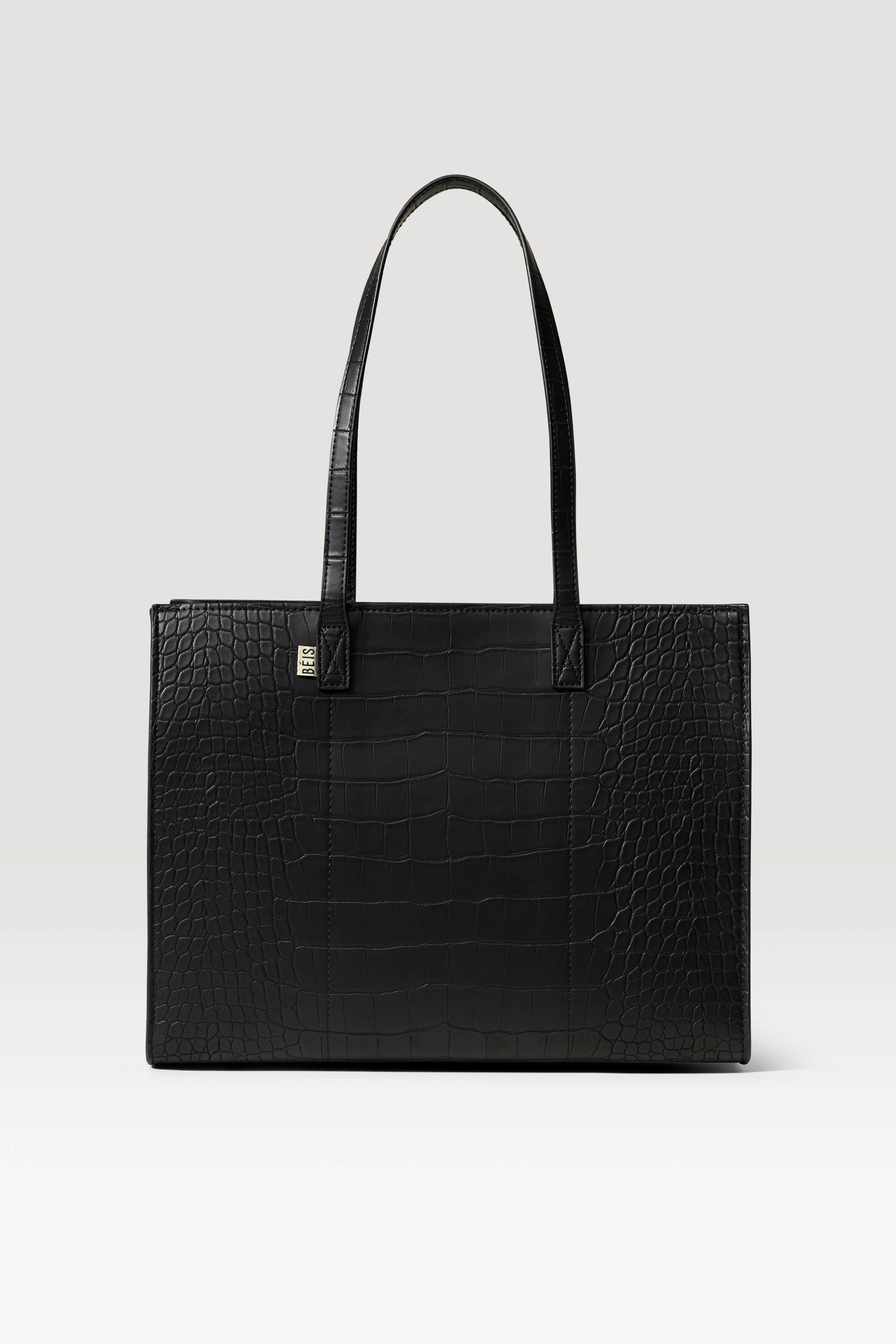 Image of The Work Tote in Black Croc