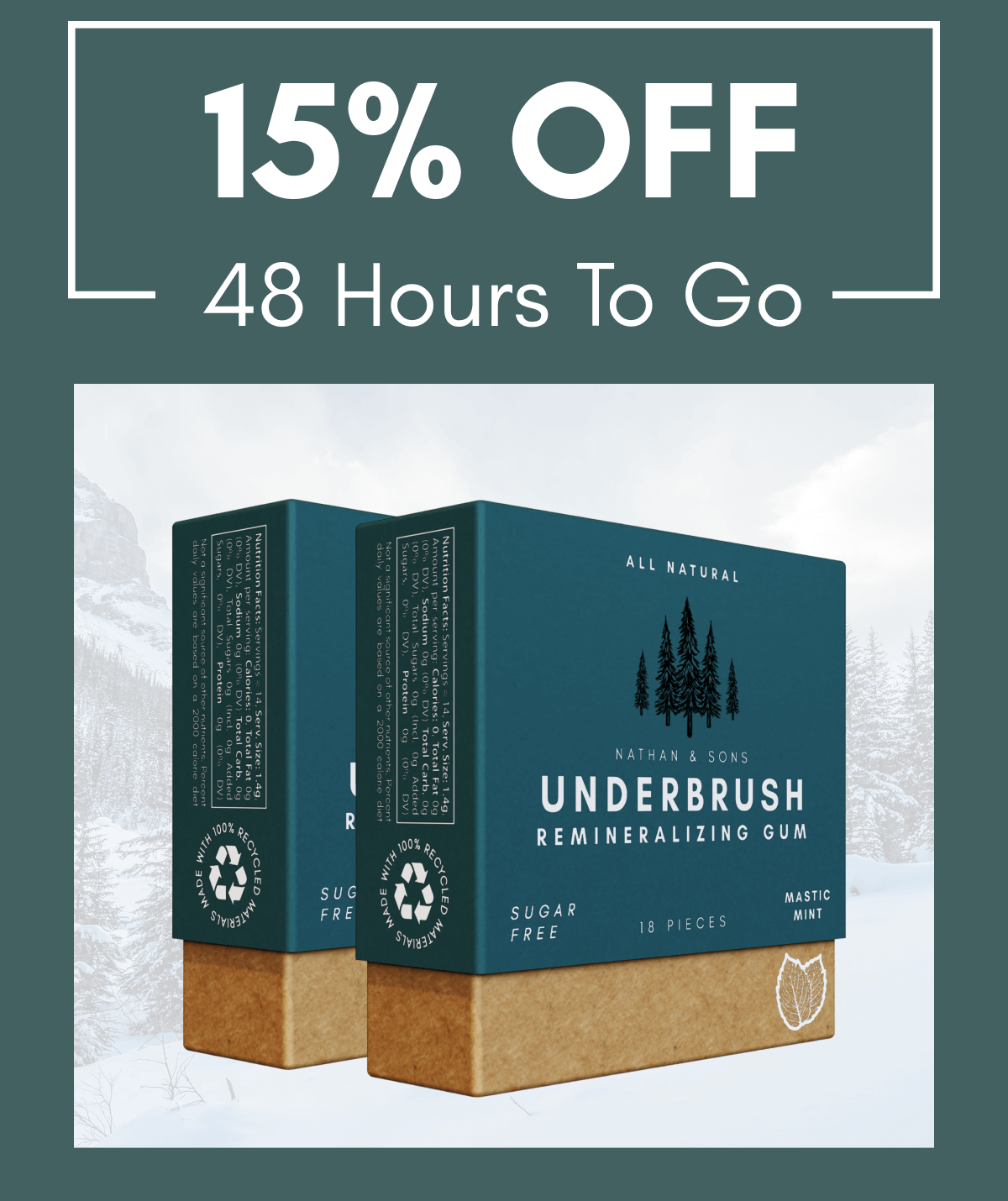 Click to shop Underbrush and get 15% off your order with discount code FOREST15. Only 48 hours left!