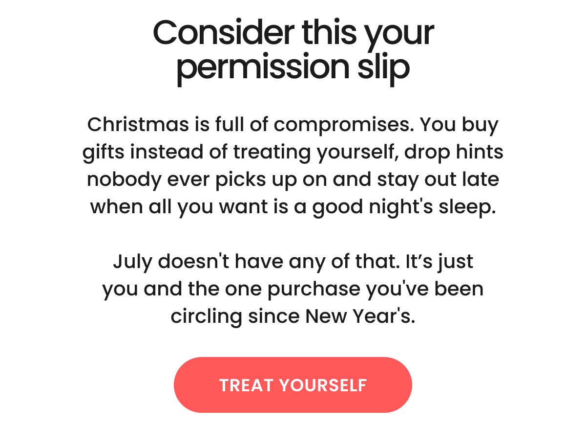Treat yourself