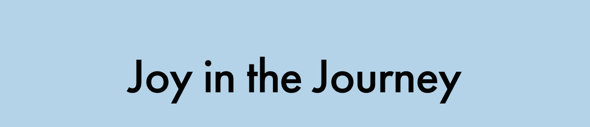 Joy in the Journey